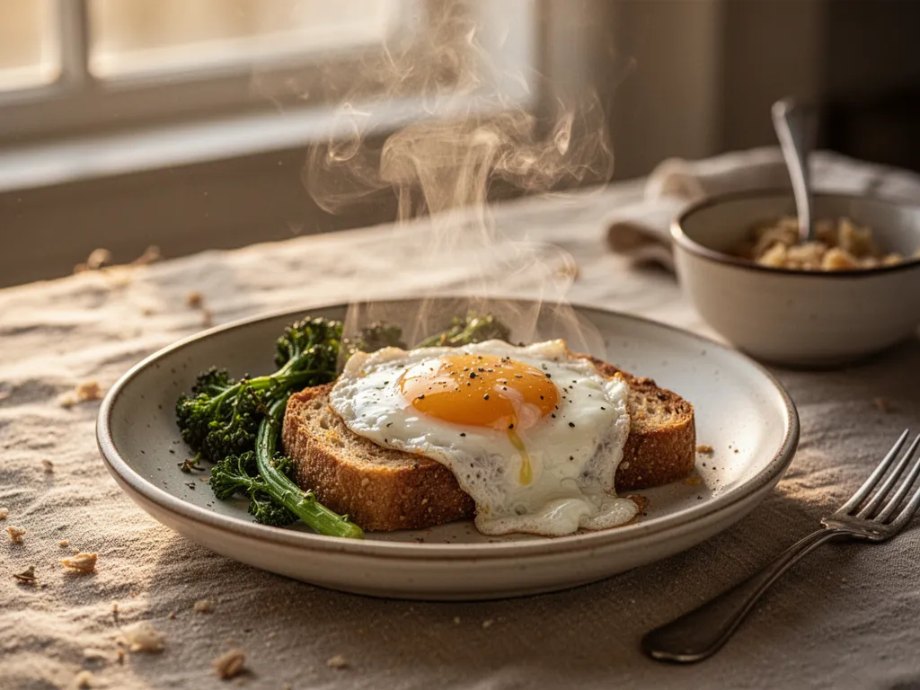 Table de brunch familiale avec viennoiseries, salades et boissons disposées sur une grande table